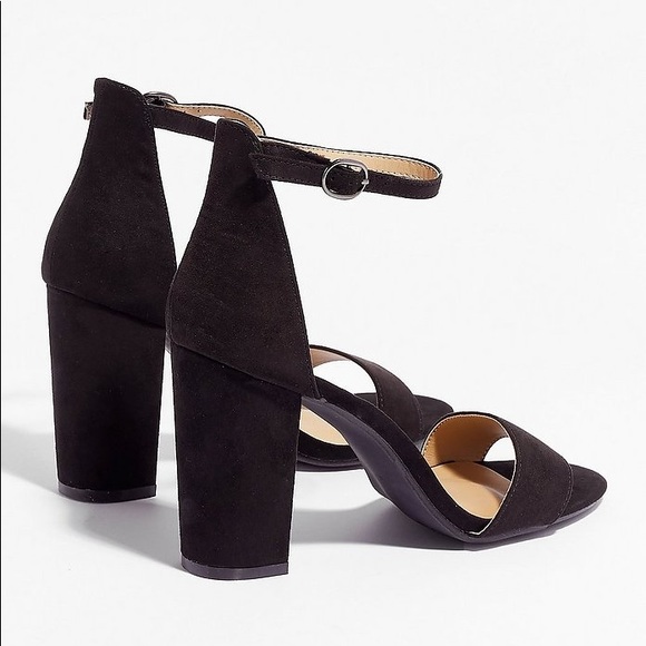 NWT Nasty Gal HappytoSeeYou Faux Suede Block Heels - Picture 5 of 5